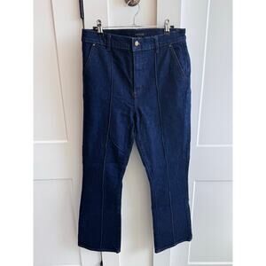 Ann Taylor Dark Denim Tailored Fit Ankle Jeans Size 8